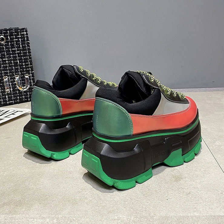 New Woman shoes Multicolor Thick Bottom casual shoes