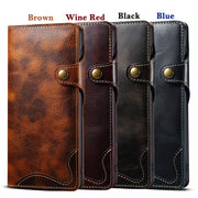 Samsung S22 Retro Leather Leather Case S24Ultra Phone Case