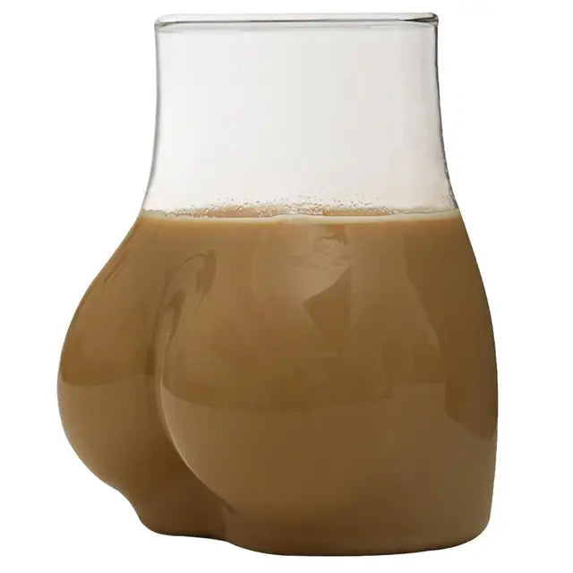 creative Butt Drinking Glass  Borosilicate Glass Transparent