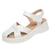 Thick Sole Summer Women's Shoes Soft Leather Comfortable Beach Sandals Outdoor Wear Soft Sole Mother's Sandals Lightweight