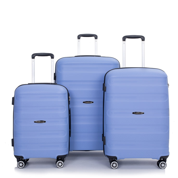 Hardshell Suitcase Spinner Wheels PP Luggage Sets Lightweight Durable