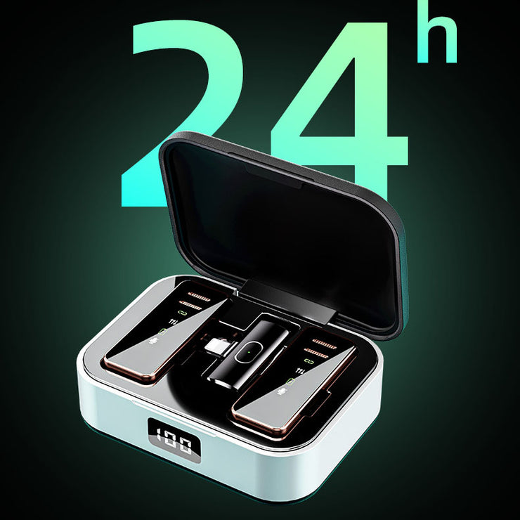 S18 wireless lavalier microphone charging