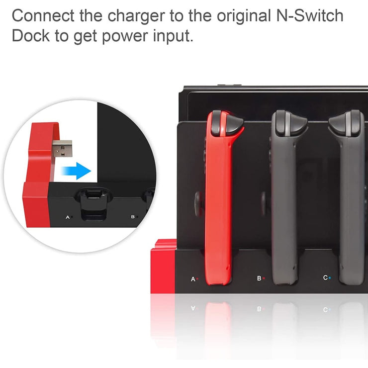 Switch Joy Con Controller Charger Dock Stand Station Holder for Nintendo Switch