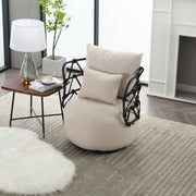 COOLMORE Upholstered Tufted Living Room Chair Textured