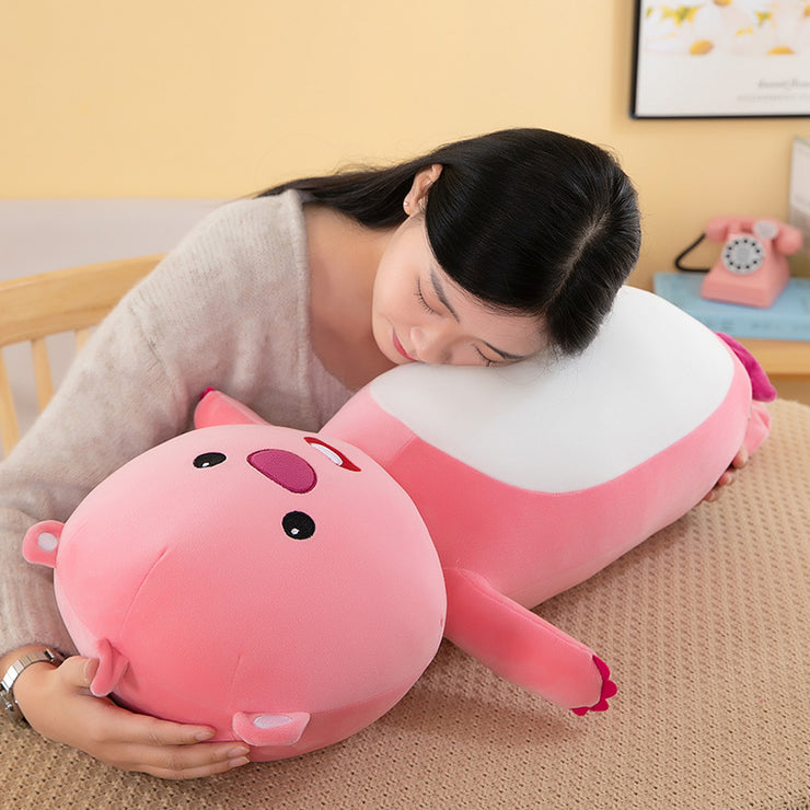 Super cute beaver long doll cute beaver headboard pillow super soft