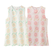 Women's Sleeveless Printed Short Dress