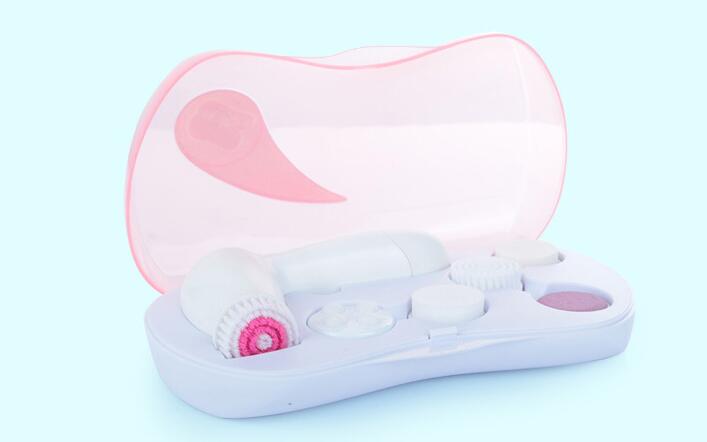 6 in 1 Electric Face Cleaning Brush Waterproof Massager