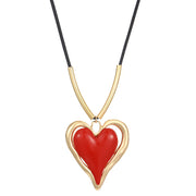 Exaggerated Large Heart Necklace Sweet and Spicy Lolita Style