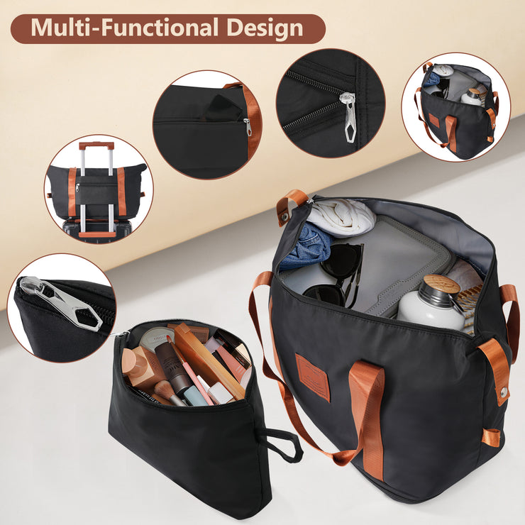 Hard shell luggage set 6-piece luggage set, expandable lightweight