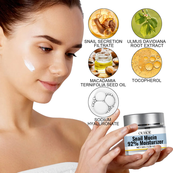 Snail Mucin 92% Moisturizer, Moisturizing And Smoothing Facial Wrinkles