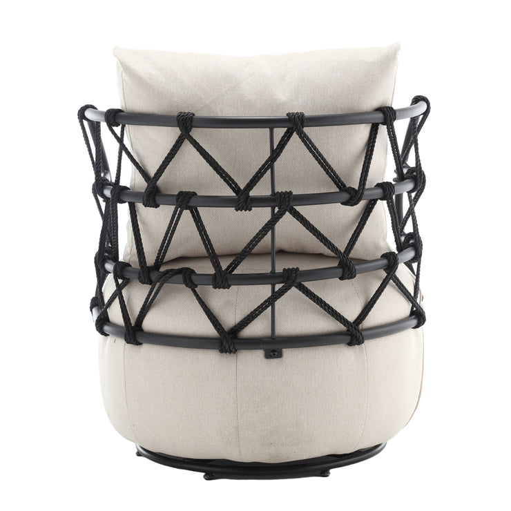 COOLMORE Upholstered Tufted Living Room Chair Textured