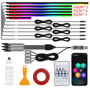 10 in 1 Car LED Acrylic Light Strip RGB Symphony Auto Interior
