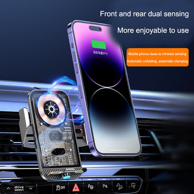 C11 car holder wireless phone charger infrared induction opening and closing