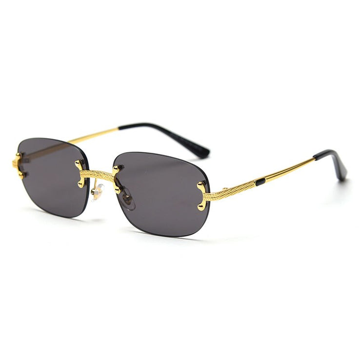 Rimless Sunglasses Women Retro Square Frameless Sun Glasses
