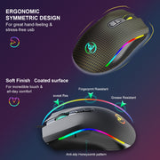 Computer gaming mouse e-sports internet cafe RGB luminous mouse MOUSE e-sports chicken eating wired mouse