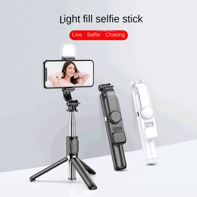 Wholesale Bluetooth Selfie Stick with Fill Light Extended