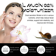 Snail Mucin 92% Moisturizer, Moisturizing And Smoothing Facial Wrinkles
