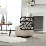 COOLMORE Upholstered Tufted Living Room Chair Textured
