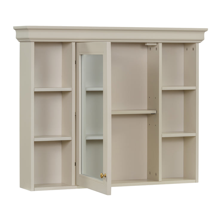 Blue Wall Mounted Bathroom Storage Cabinet With Mirror