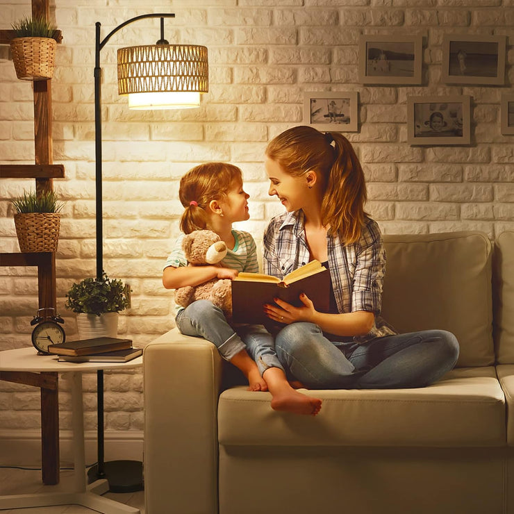 Arc Floor Lamp for Living Room with 3 Color Temperatures