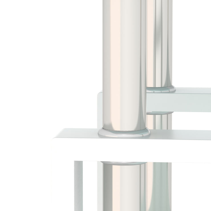Set of 2, Modern Tempered Glass Tea Table Coffee Table End Table, Square