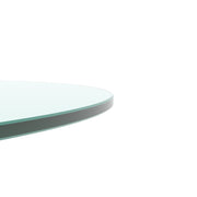 36" Inch Round Tempered Glass Table Top Clear Glass 1/4" Inch