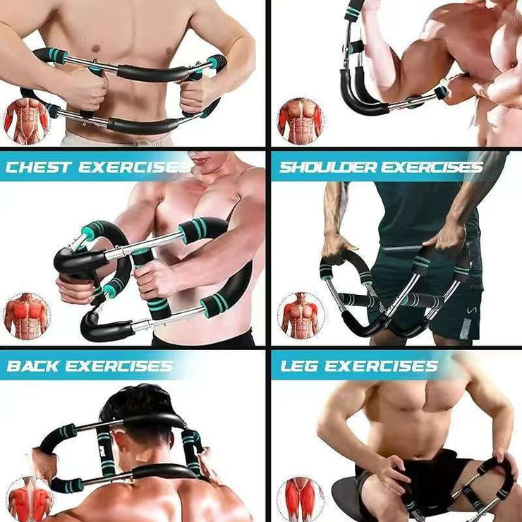 Multi functional adjustable arm strength device U-shaped