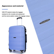 Hardshell Suitcase Spinner Wheels PP Luggage Sets Lightweight Durable