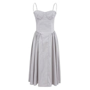 Sexy steel ring slim fit camisole dress