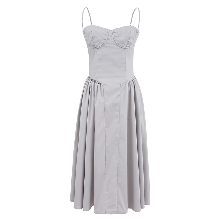 Sexy steel ring slim fit camisole dress