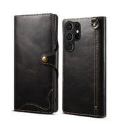 Samsung S22 Retro Leather Leather Case S24Ultra Phone Case