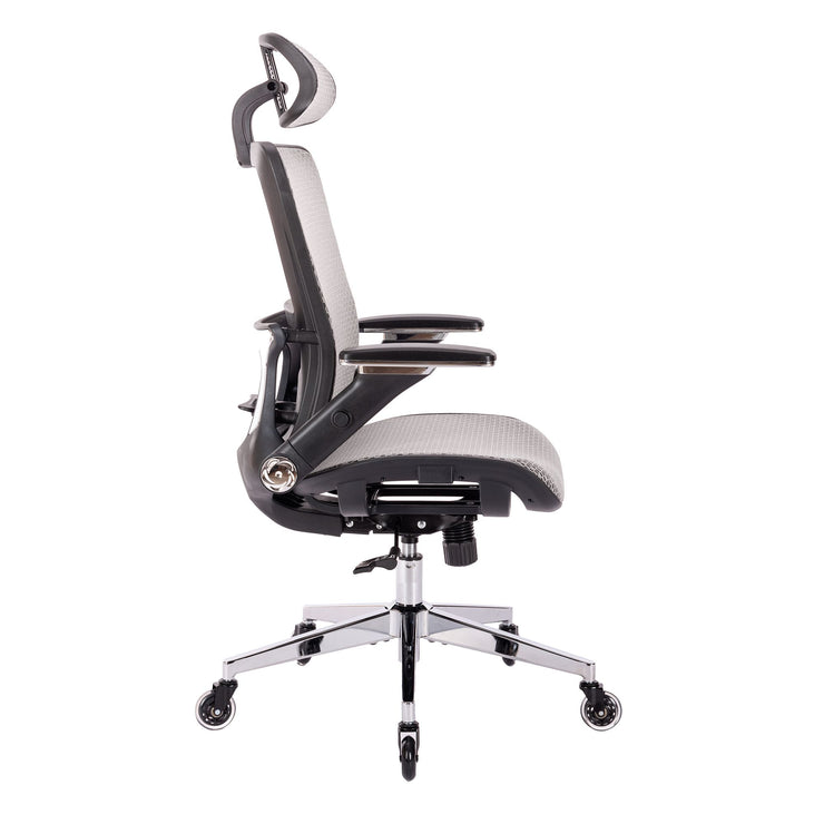 Office Chair High Back - Adjustable Headrest with Flip-Up Arms