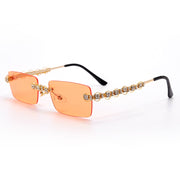 Sun Glasses Crystal Vintage Rhinestone Glasses Eyewear