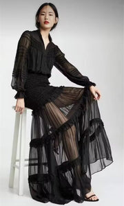 Women ruffle gown Sinclair Ruffle
