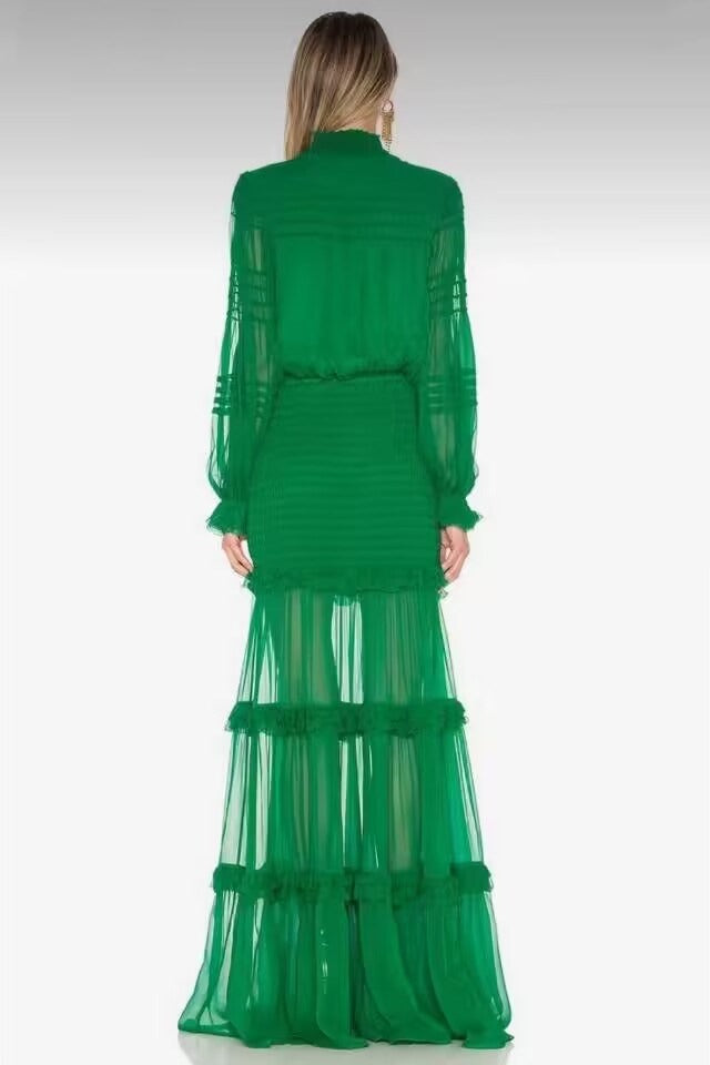 Women ruffle gown Sinclair Ruffle
