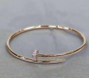 Precision Thick Plating Head and Tail Diamond Fashion Three-Circle