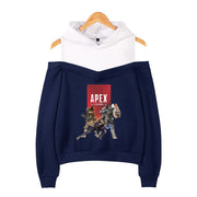 Apex Legends Print Hoodies Sweatshirts Women Sleeve Off