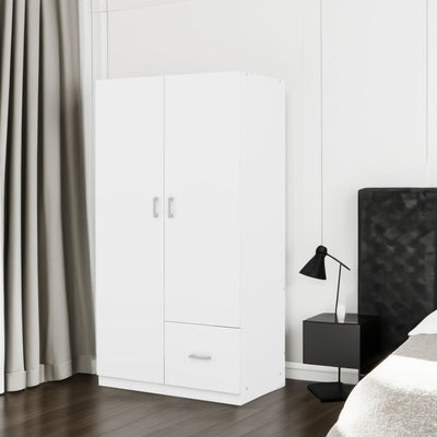 Wooden Wardrobe with Double Doors,