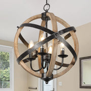 Farmhouse Chandelier Light Fixtures 4-Light Dining Room