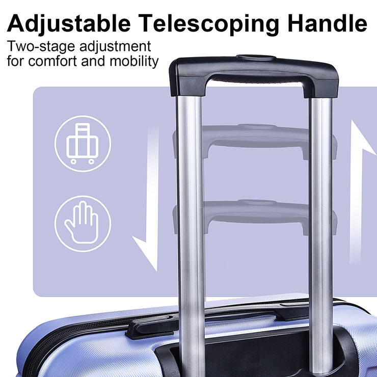 Luggage Suitcase 3 Piece Sets Hardside Carry-on luggage with Spinner