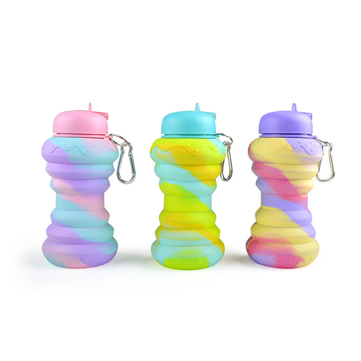 Donut Folding Silicone Bottle Foldable Outdoor