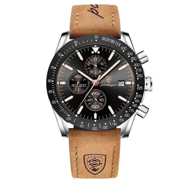 Multi functional waterproof night light men's watch