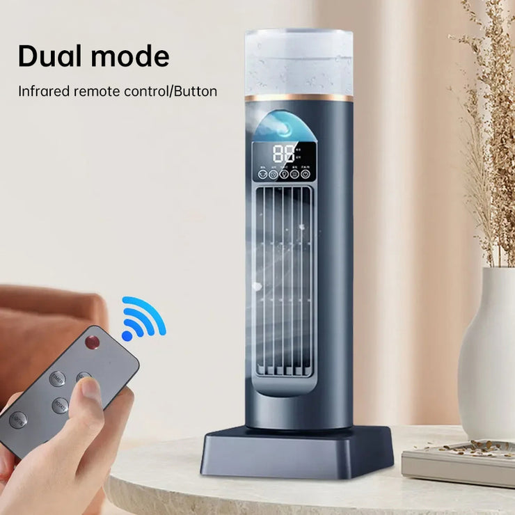 2025 NEW Portable Tower Fan – 6 Wind Speeds, Mist Bladeless,
