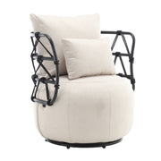 COOLMORE Upholstered Tufted Living Room Chair Textured
