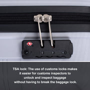Hardshell Suitcase Spinner Wheels PP Luggage Sets Lightweight Durable