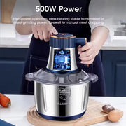 Electric Meat Grinders, 5L Food Processor, Stainless Steel Multifunctional
