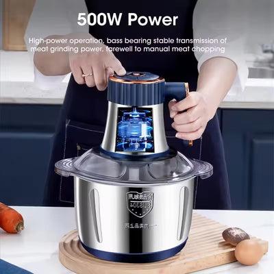 Electric Meat Grinders, 5L Food Processor, Stainless Steel Multifunctional