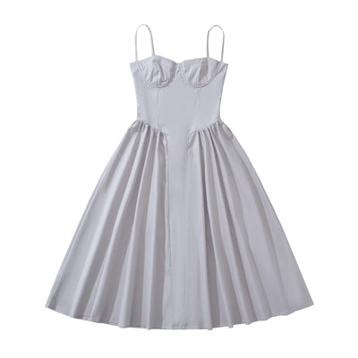 Sexy steel ring slim fit camisole dress