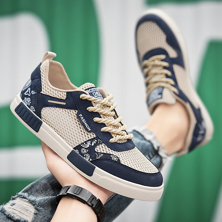 Big Size Hollow Fashion Sneakers Men Comfortable Mesh Shoes