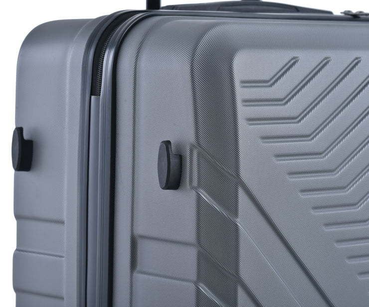 3 Piece Luggage Sets ABS Lightweight Suitcase with Two Hooks